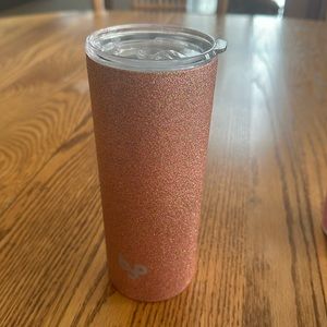 BYO 20 oz rose gold sparkle tumbler